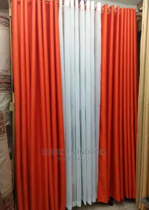Orange Elegant House Curtain