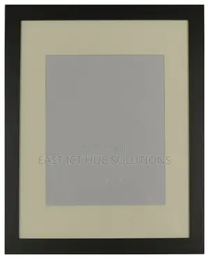 Photo Frame Black With Clear Glass Wall Mount Wood Texture A4 Or A5