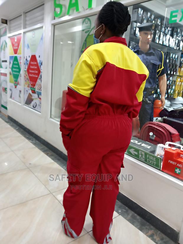 Safety Branded Cargo Overalls/Red