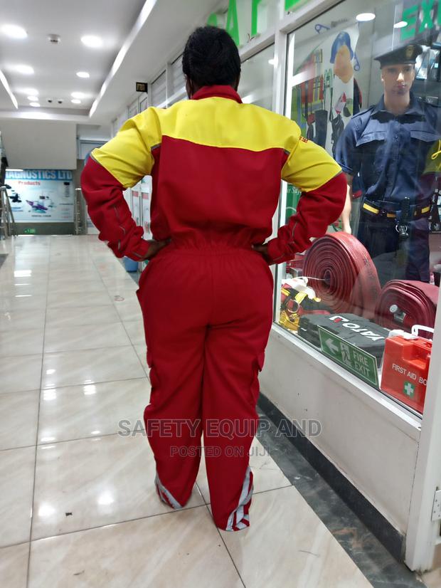 Safety Branded Cargo Overalls/Red - thumbnail 2