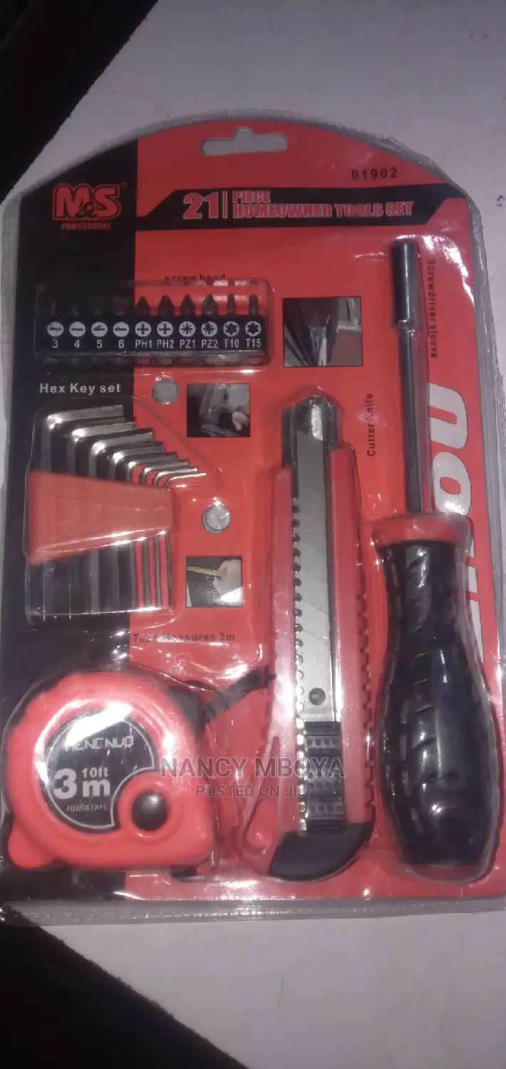 21 Pieces Home Owner Tools Set