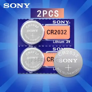 Cr2032 Cell 3V Battery Remote Cr 2032 Cmos 2 Pcs