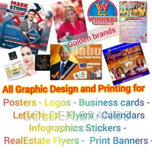 Design Printing A5 Flyers, A4--A3 Posters, Business Cards