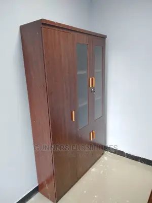 3 Door Wooden Filing Cabinet.