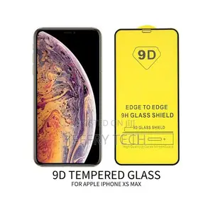 9D Glass Screen Protector for iPhone X - Black