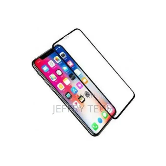 9D Glass Screen Protector for iPhone X - Black