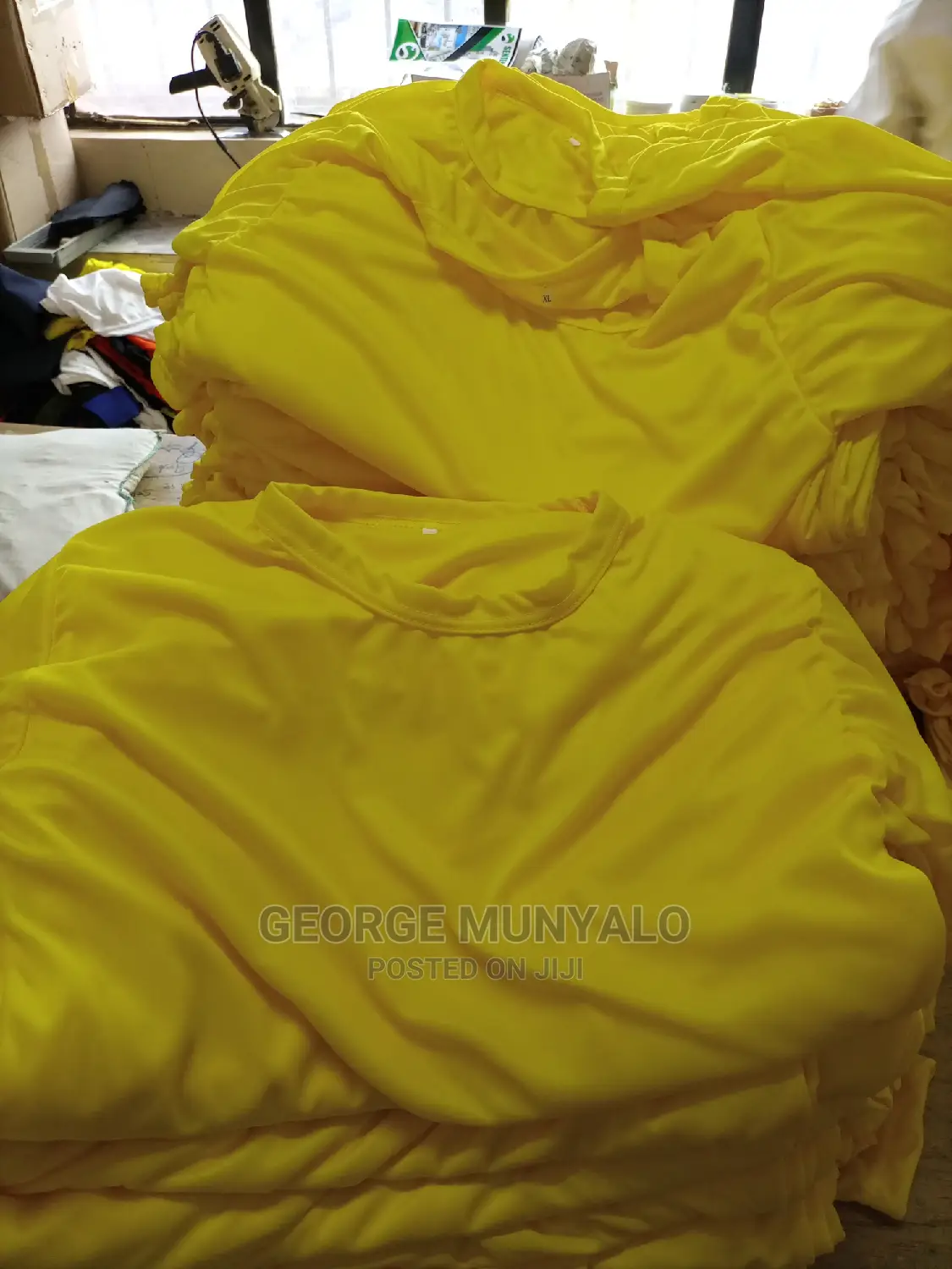 Plain Campaign Yellowt-Shirts