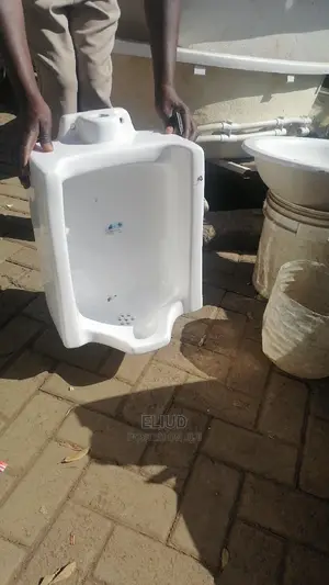 Milky White Urinal Bows
