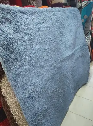 Grey 7*10 Soft Fluffy Carpet