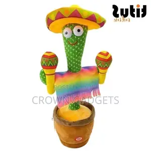 Cute Stuffed Flowerpot Twisting Dance Cactus Doll