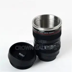 400ml Stainless Steel Camera Lens, Trendy