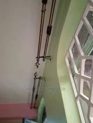 Brown 2m Double Curtain Rod