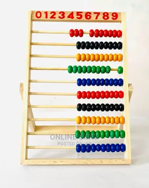 Kids Early Educational Wooden Frame Abacus Learning Toy