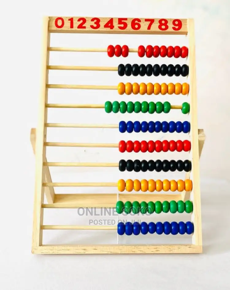 Kids Early Educational Wooden Frame Abacus Learning Toy