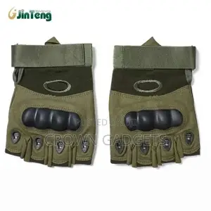 Military Tactical Fingerless Motorcycle Hard Knuckle Half