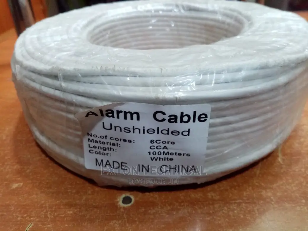 Alarm Cable 6-core White 100m