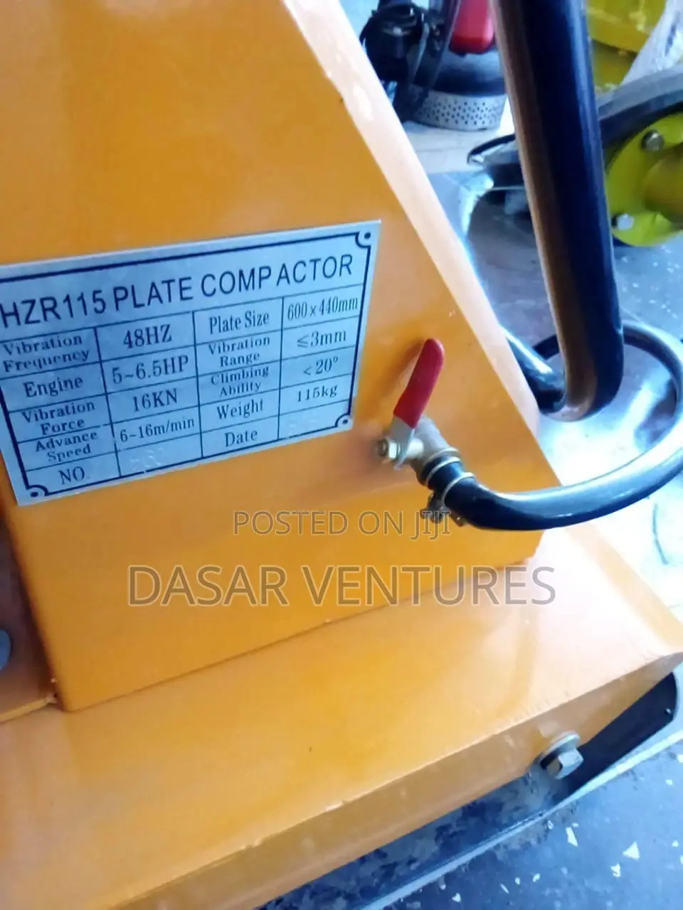 Plate Compactor 115kg 60kn With Reverse