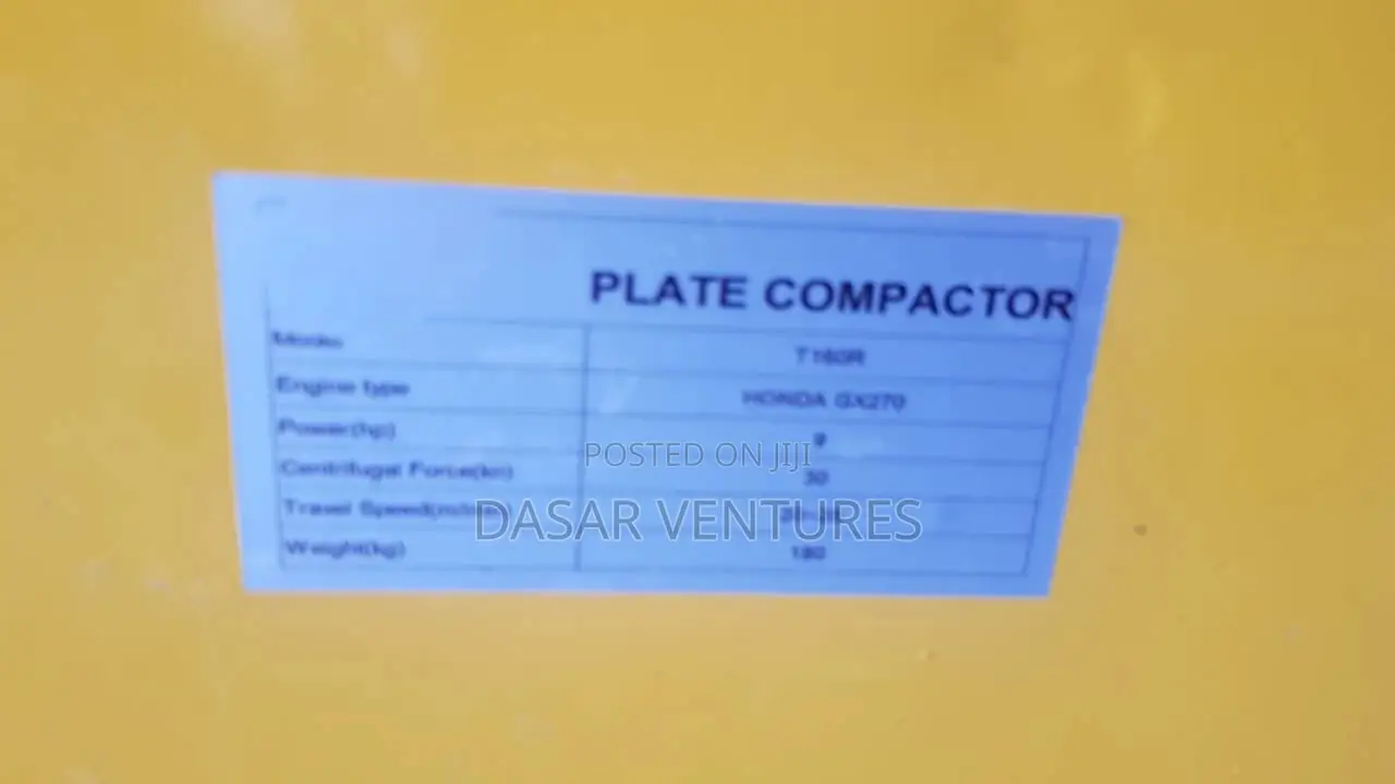 Plate Compactor Machine Honda Engine