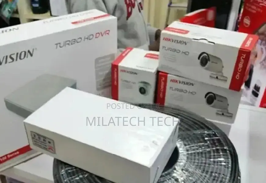 New Hikvision Four CCTV Cameras Complete Kit Night Vision