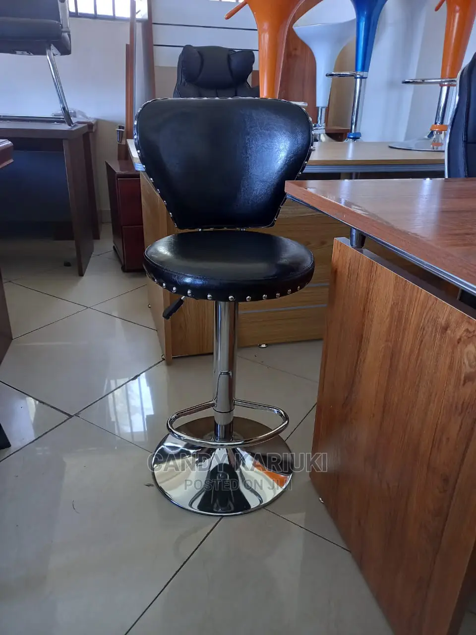 Black Kitchen Counter Stool