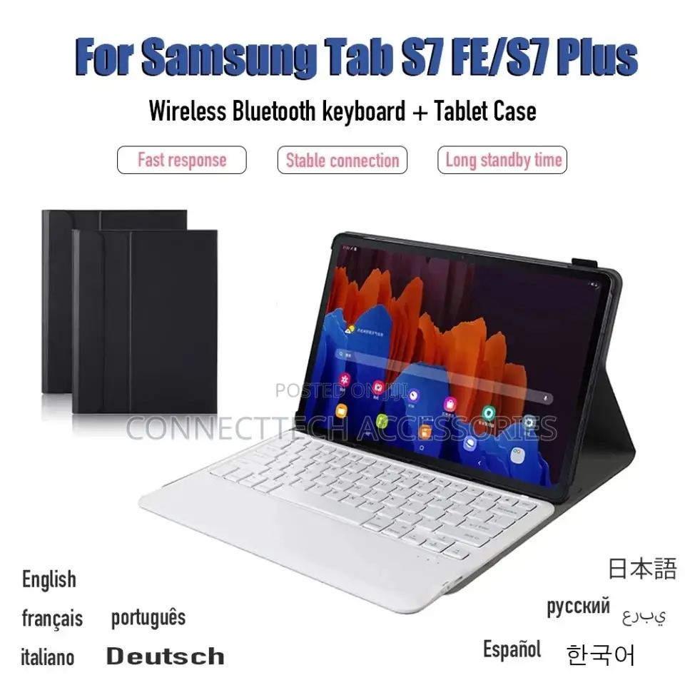 Samsung Galaxy Tab S7 FE Bluetooth Keyboard Case