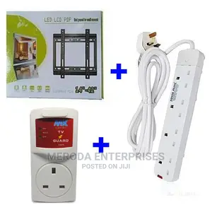 Generic Bracket 14 - 42 TV + Free Tv Guard +4way Extension