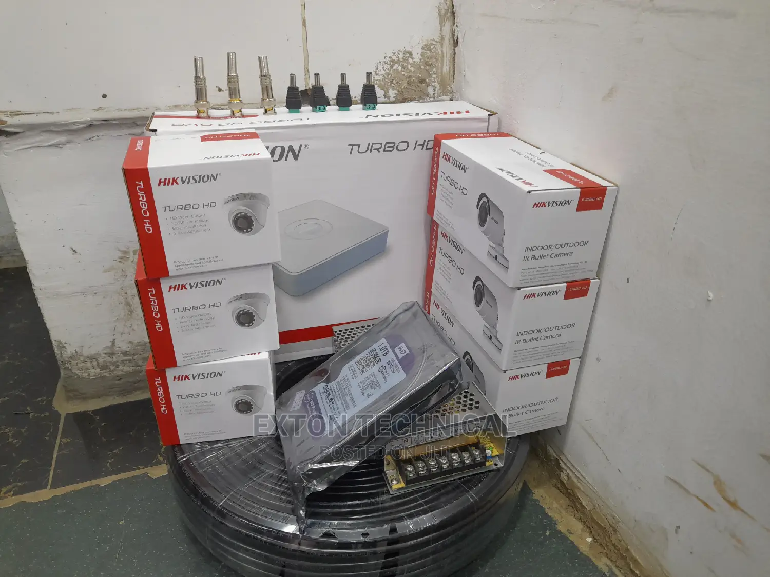 Hikvision 6 Camera Full Kit