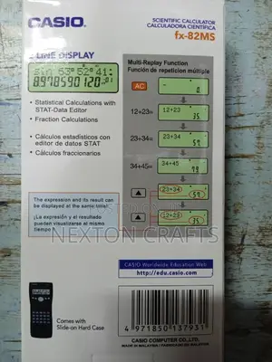 Casio Fx-82ms 2-Line Display Scientific Calculator