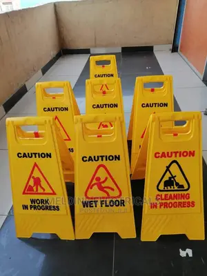 Wet Floor/Working in Progress Portable Sign.