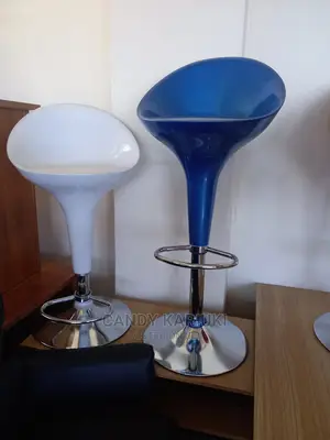 Blue and White Bar Stools