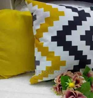 Printed Yellow Elegant Throw Pillows