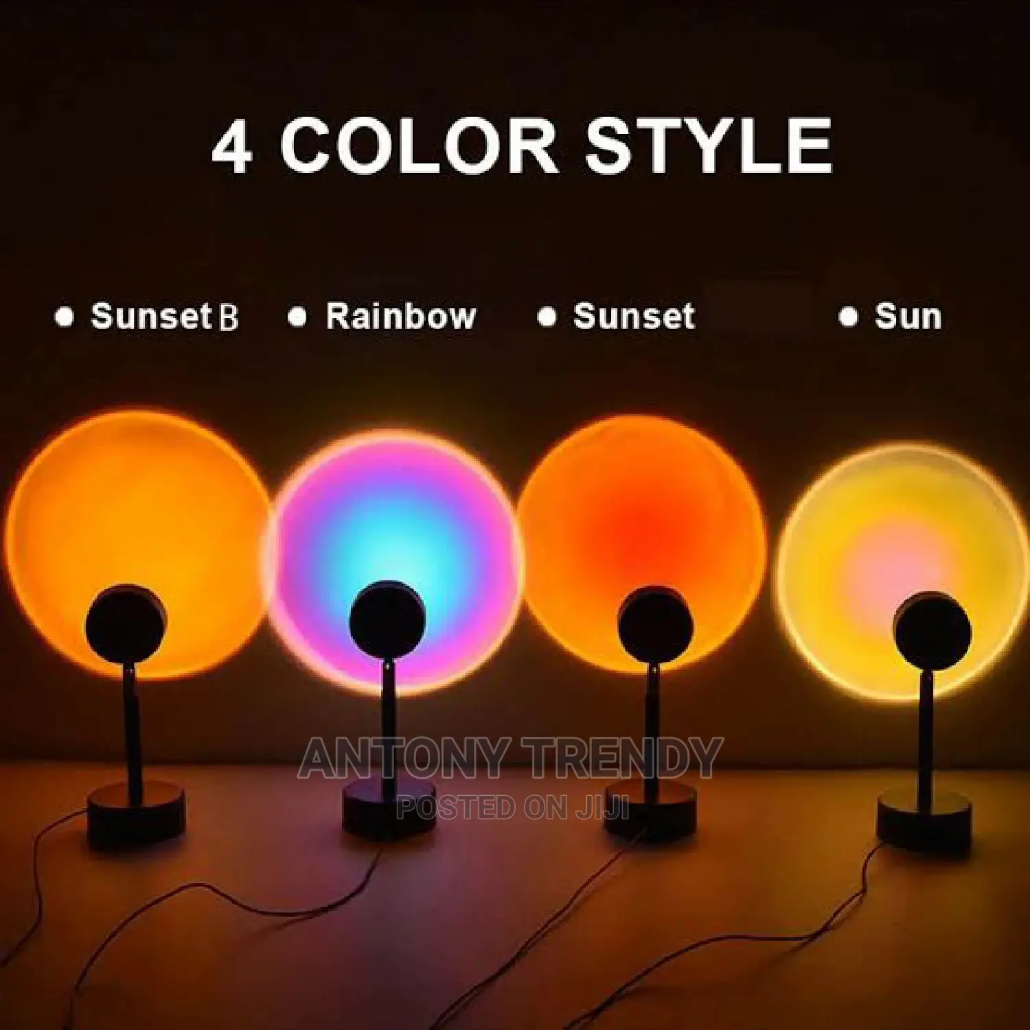 Bedroom Decor USB Rainbow Projector Atmosphere