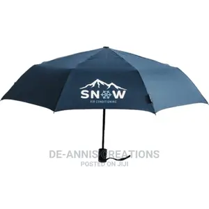 Navy Blue Umbrella Branding
