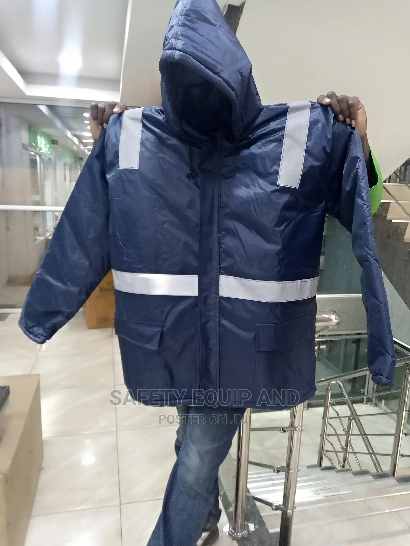 Heavy Jacket With Reflective Strip