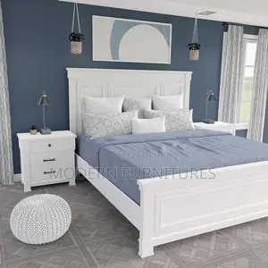 5/6 Wooden Bed Two Side Drawers