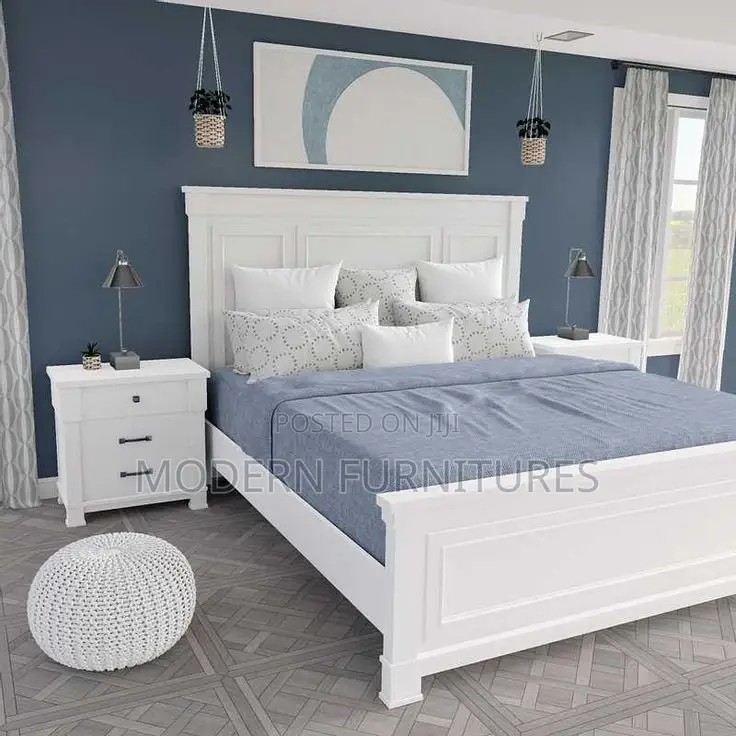 5/6 Wooden Bed Two Side Drawers