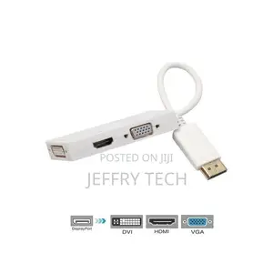 3in1 Display Port Male 20pin to DVI HDMI VGA Female 1080P HD