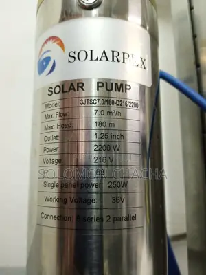 Solarpex Submersible Solar Pump Head 180m