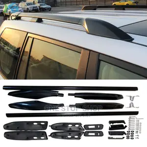 Generic Prado 150 Black Roof Rails