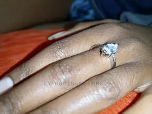 Beautiful Engagement Silver Ring