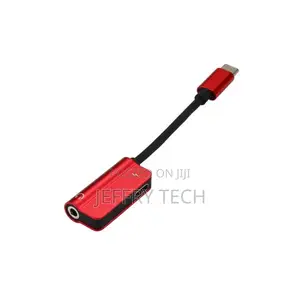 Type-C Audio AUX Converter Charger Cable Splitter Adapter W