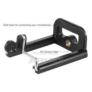 Adjustable Phone Holder Clip + Mini Ball Head With 1/4 Inch