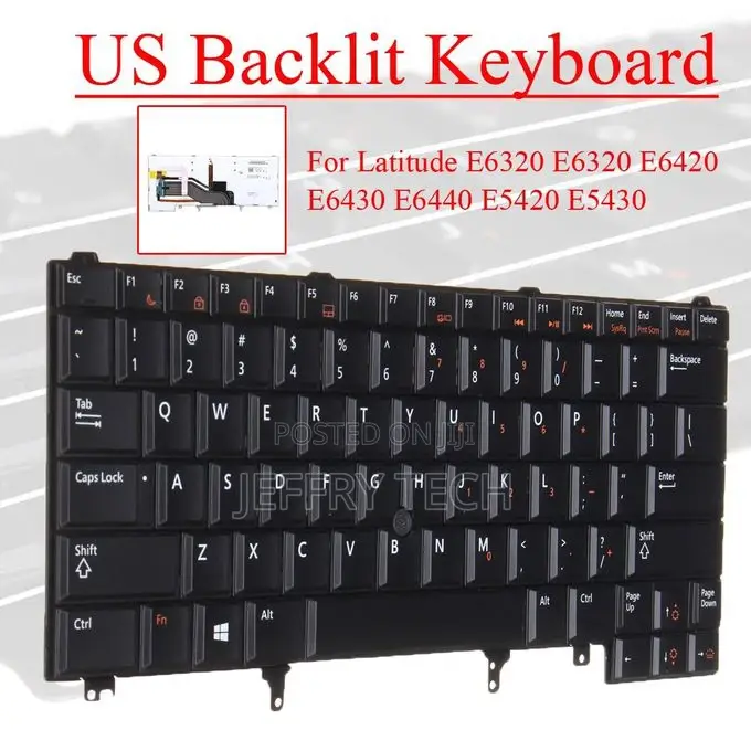 Backlit Keyboard for Dell Latitude E6320 E6320 E6420 E6430 E