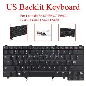 Backlit Keyboard for Dell Latitude E6320 E6320 E6420 E6430 E