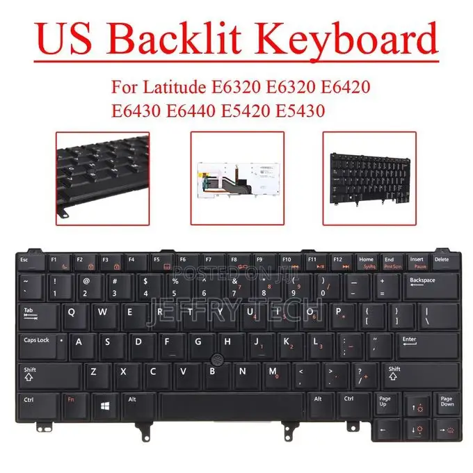 Backlit Keyboard for Dell Latitude E6320 E6320 E6420 E6430 E