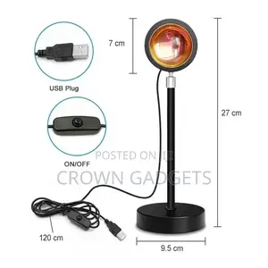 Romantic Visual Experience Sunset Projection Lamp