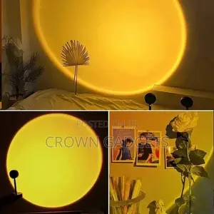 Romantic Sunset Halo Floor Lamp USB Lamp