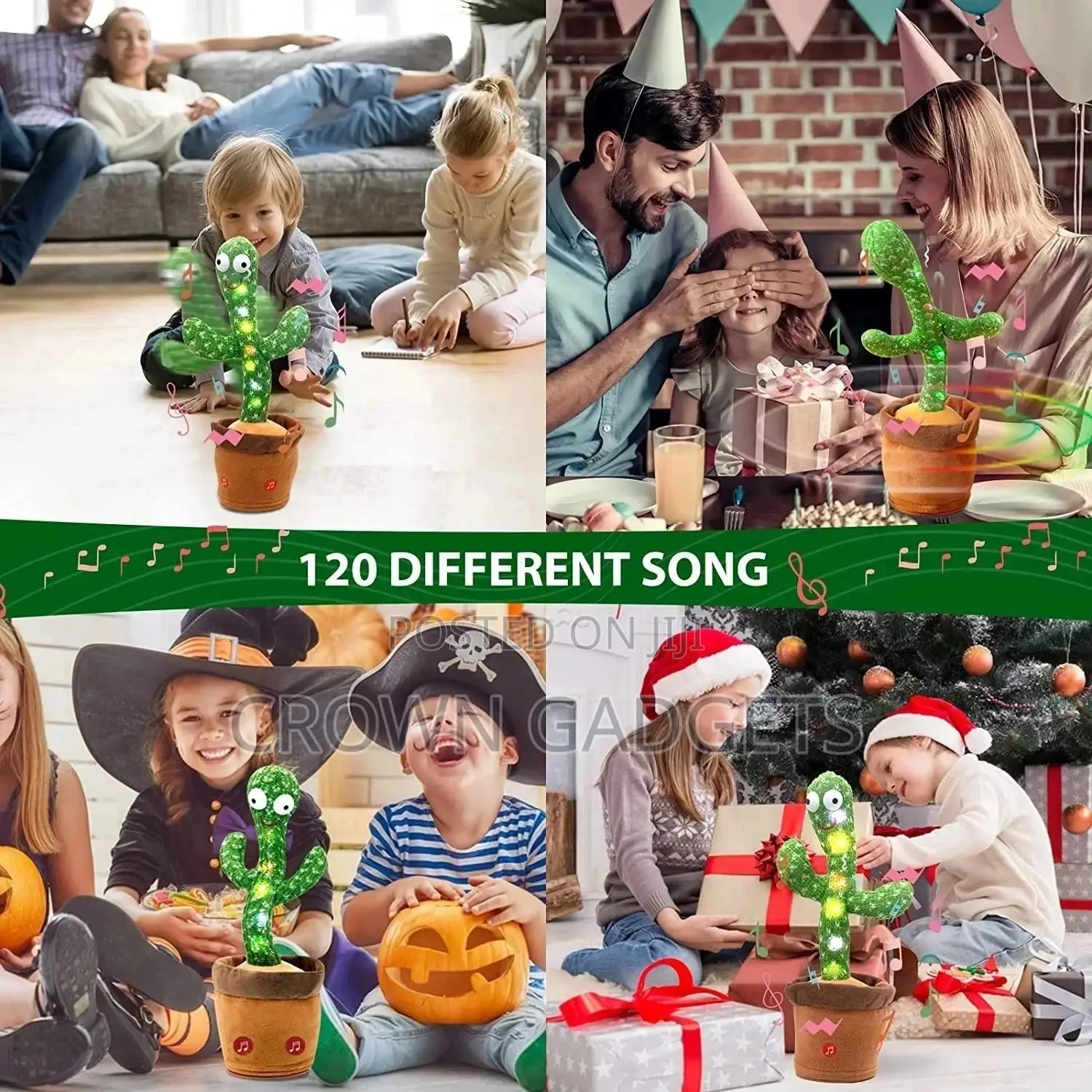 Dancing Singing Talking Cactus Plush Toy for Kindergarten