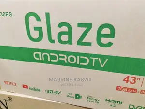 GLAZE 43 Inch Smart Android TV Netflix and You Tube