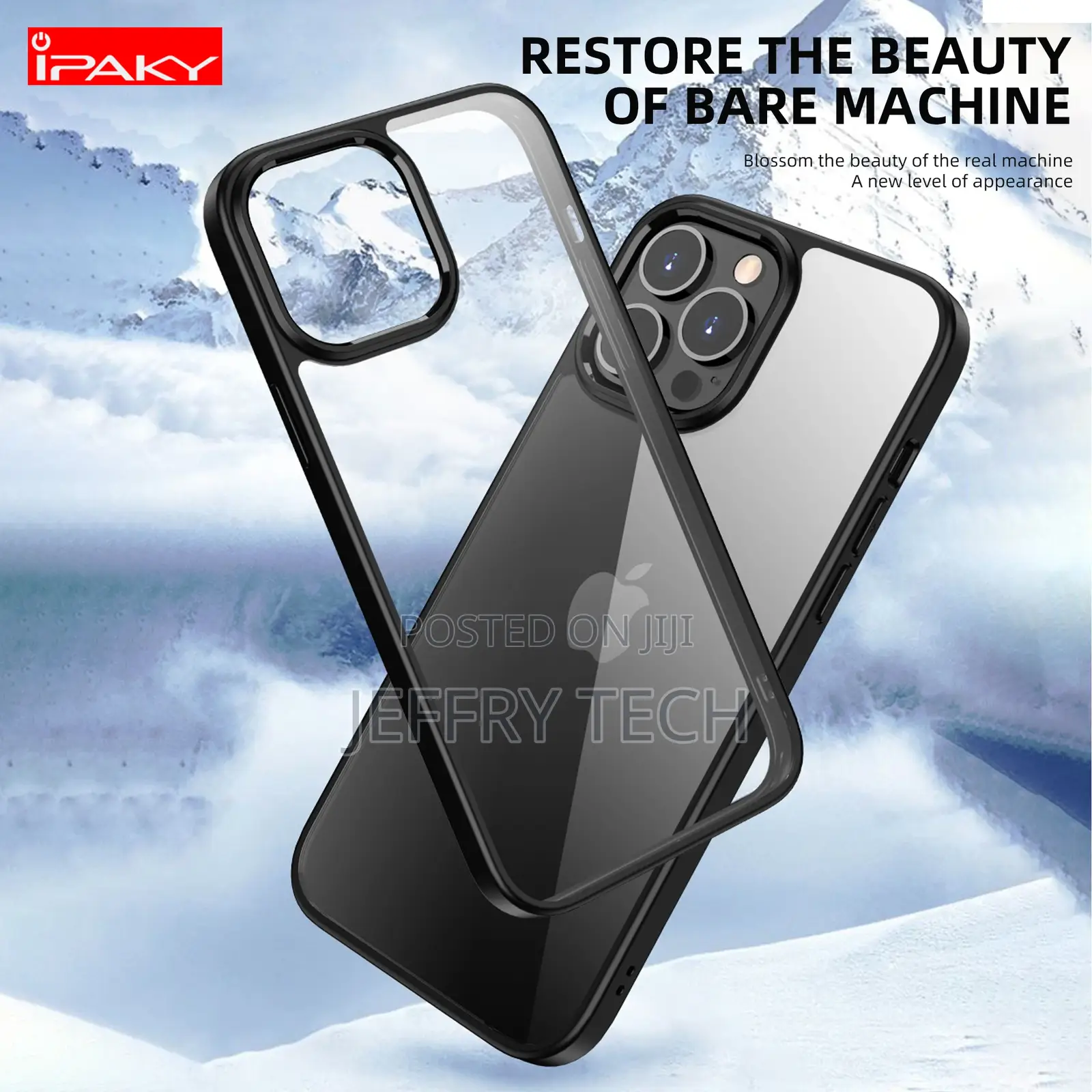 IPAKY Transparent Back Mobile Phone for iPhone 13 Mini 13 1